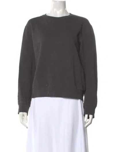 Pre-owned Acne Studios Crew Neck Long Sleeve Sweatshirt In Gray