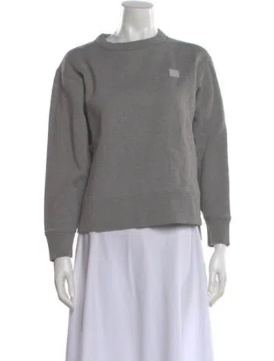 Pre-owned Acne Studios Crew Neck Long Sleeve Sweatshirt In Gray