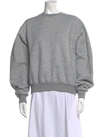 Pre-owned Acne Studios Crew Neck Long Sleeve Sweatshirt In Gray