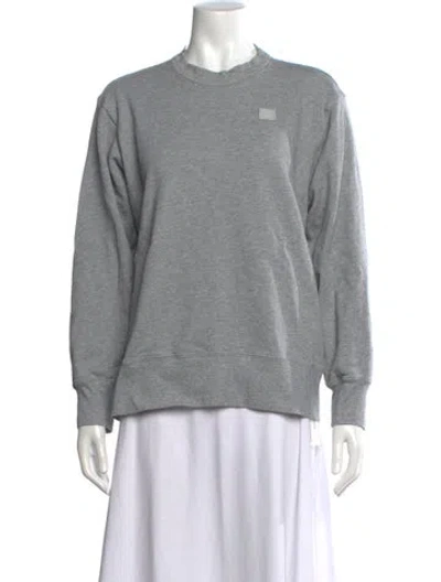 Pre-owned Acne Studios Crew Neck Long Sleeve Sweatshirt In Gray