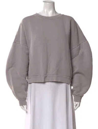 Pre-owned Acne Studios Crew Neck Long Sleeve Sweatshirt In Gray