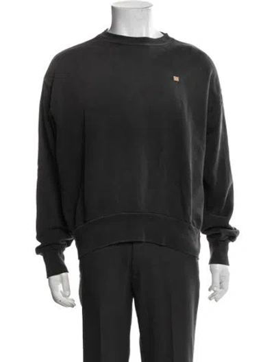 Pre-owned Acne Studios Crew Neck Long Sleeve Sweatshirt In Gray