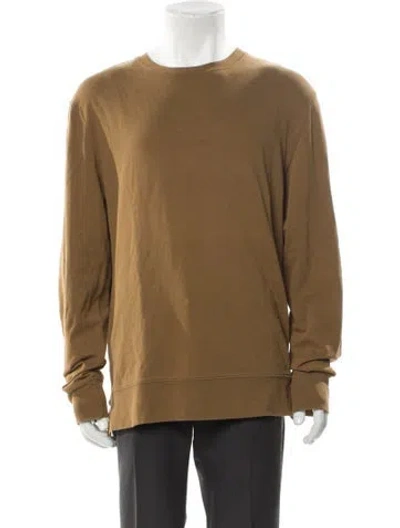Pre-owned Acne Studios Crew Neck Long Sleeve Sweatshirt In Green