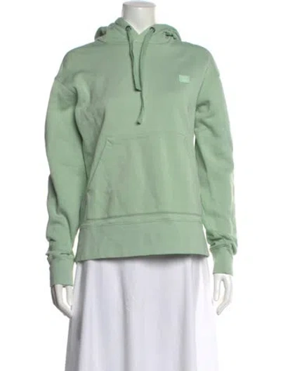 Pre-owned Acne Studios Crew Neck Long Sleeve Sweatshirt In Green
