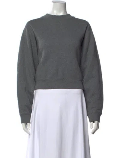 Pre-owned Acne Studios Crew Neck Long Sleeve Sweatshirt In Grey