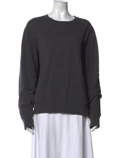 Pre-owned Acne Studios Crew Neck Long Sleeve Sweatshirt In Grey
