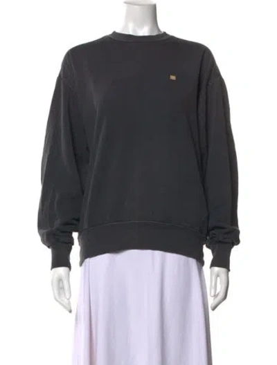 Pre-owned Acne Studios Crew Neck Long Sleeve Sweatshirt In Grey