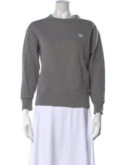 Pre-owned Acne Studios Crew Neck Long Sleeve Sweatshirt In Grey