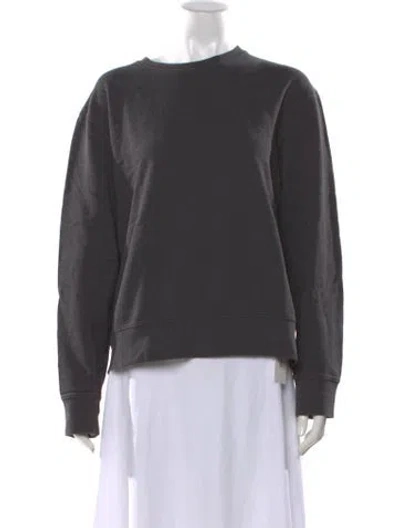 Pre-owned Acne Studios Crew Neck Long Sleeve Sweatshirt In Grey