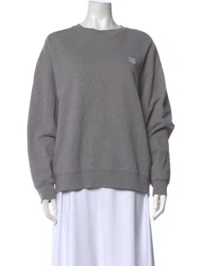 Pre-owned Acne Studios Crew Neck Long Sleeve Sweatshirt In Grey