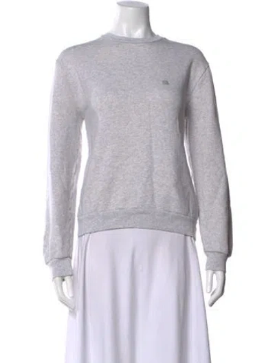 Pre-owned Acne Studios Crew Neck Long Sleeve Sweatshirt In Grey