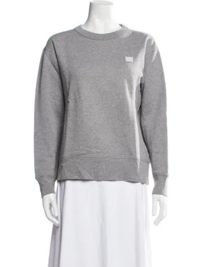 Pre-owned Acne Studios Crew Neck Long Sleeve Sweatshirt In Grey