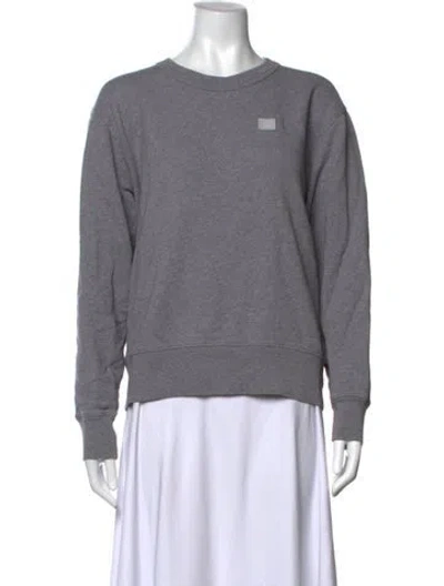 Pre-owned Acne Studios Crew Neck Long Sleeve Sweatshirt In Grey