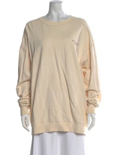 Pre-owned Acne Studios Crew Neck Long Sleeve Sweatshirt In Neutral