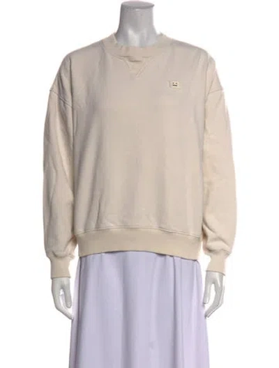 Pre-owned Acne Studios Crew Neck Long Sleeve Sweatshirt In Neutrals