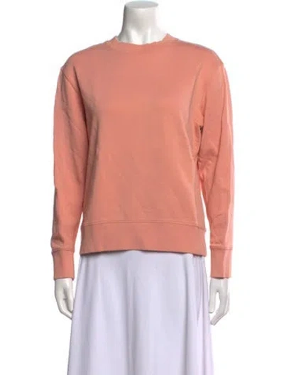Pre-owned Acne Studios Crew Neck Long Sleeve Sweatshirt In Orange