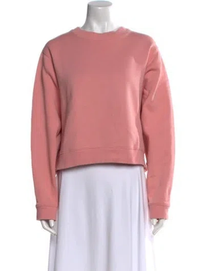 Pre-owned Acne Studios Crew Neck Long Sleeve Sweatshirt In Pink