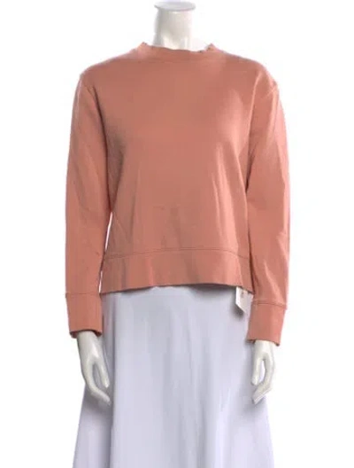 Pre-owned Acne Studios Crew Neck Long Sleeve Sweatshirt In Pink