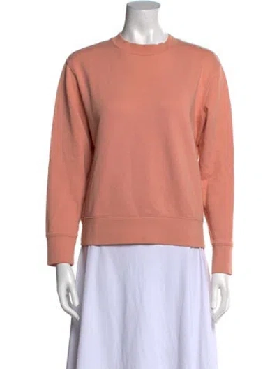 Pre-owned Acne Studios Crew Neck Long Sleeve Sweatshirt In Pink