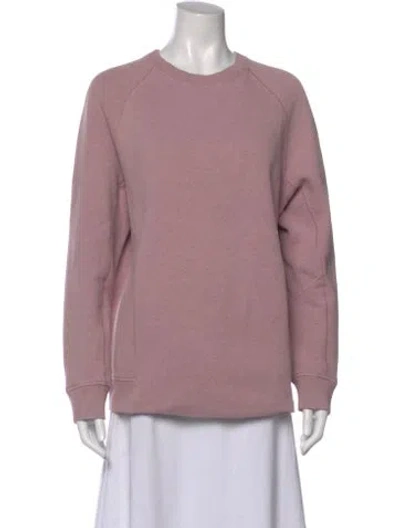 Pre-owned Acne Studios Crew Neck Long Sleeve Sweatshirt In Pink