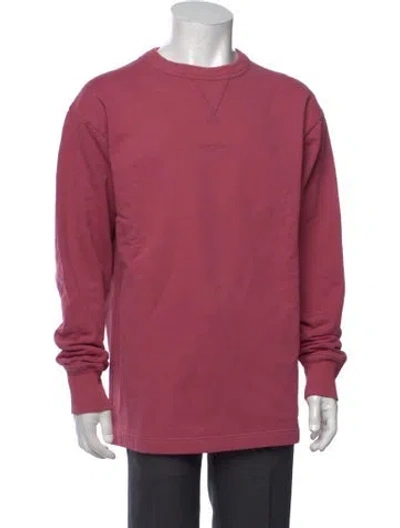 Pre-owned Acne Studios Crew Neck Long Sleeve Sweatshirt In Pink