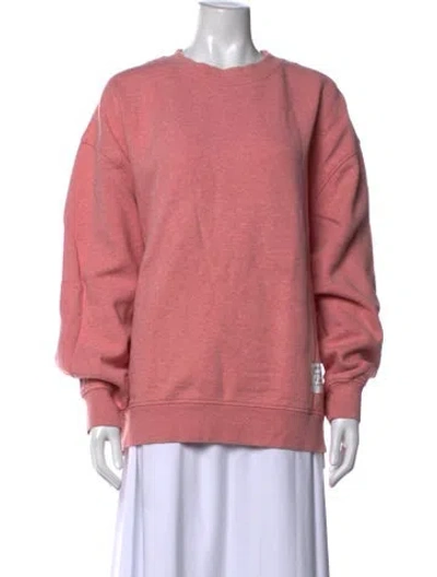 Pre-owned Acne Studios Crew Neck Long Sleeve Sweatshirt In Pink