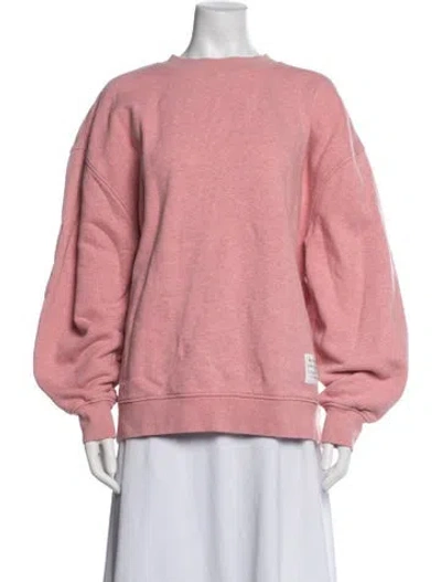 Pre-owned Acne Studios Crew Neck Long Sleeve Sweatshirt In Pink