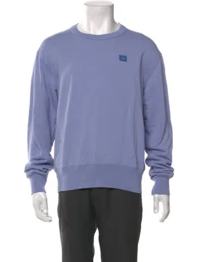 Pre-owned Acne Studios Crew Neck Long Sleeve Sweatshirt In Purple