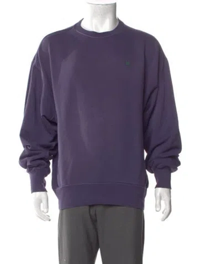 Pre-owned Acne Studios Crew Neck Long Sleeve Sweatshirt In Purple