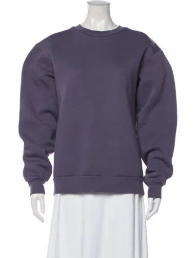 Pre-owned Acne Studios Crew Neck Long Sleeve Sweatshirt In Purple