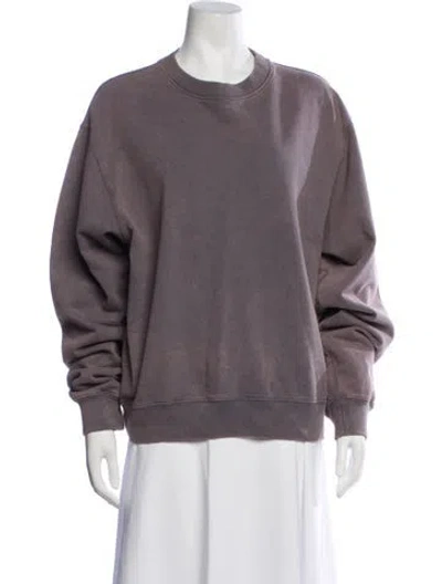 Pre-owned Acne Studios Crew Neck Long Sleeve Sweatshirt In Purple