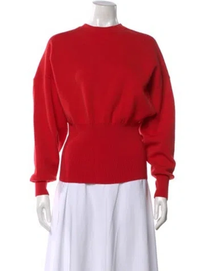 Pre-owned Acne Studios Crew Neck Long Sleeve Sweatshirt In Red