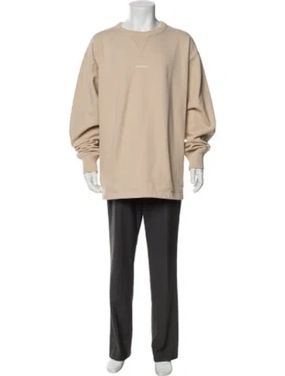 Pre-owned Acne Studios Crew Neck Long Sleeve Sweatshirt In White