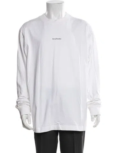 Pre-owned Acne Studios Crew Neck Long Sleeve Sweatshirt In White