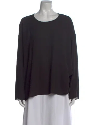 Pre-owned Acne Studios Crew Neck Long Sleeve Top In Black