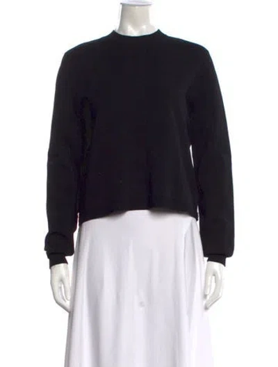 Pre-owned Acne Studios Crew Neck Long Sleeve Top In Black