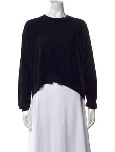 Pre-owned Acne Studios Crew Neck Long Sleeve Top In Black