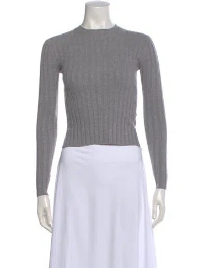 Pre-owned Acne Studios Crew Neck Long Sleeve Top In Gray