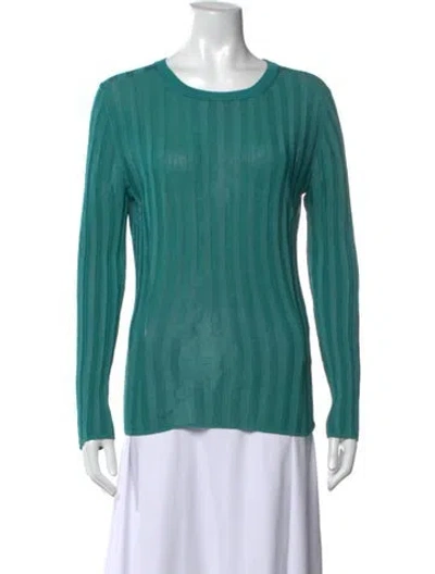 Pre-owned Acne Studios Crew Neck Long Sleeve Top In Green