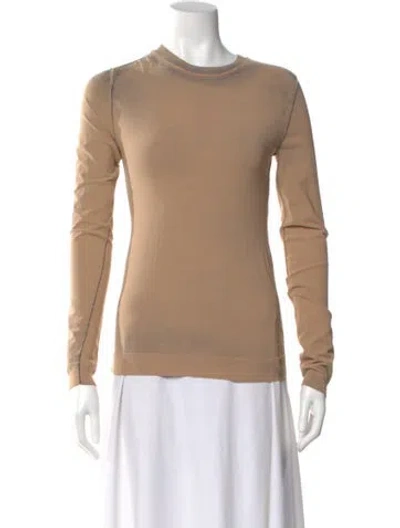 Pre-owned Acne Studios Crew Neck Long Sleeve Top In Neutral