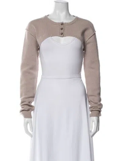 Pre-owned Acne Studios Crew Neck Long Sleeve Top In Neutral