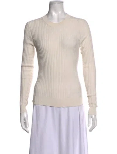 Pre-owned Acne Studios Crew Neck Long Sleeve Top In Neutrals