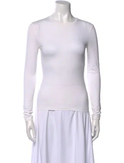 Pre-owned Acne Studios Crew Neck Long Sleeve Top In White