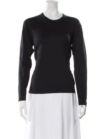 Pre-owned Acne Studios Crew Neck Long Sleeve T-shirt In Black