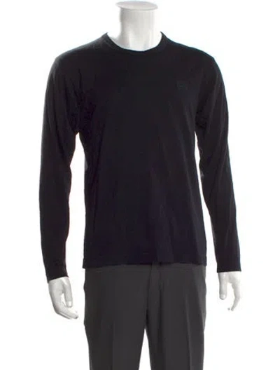 Pre-owned Acne Studios Crew Neck Long Sleeve T-shirt In Black