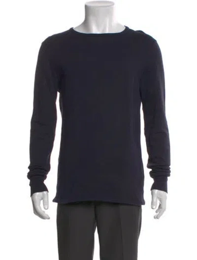 Pre-owned Acne Studios Crew Neck Long Sleeve T-shirt In Blue