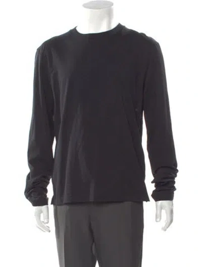 Pre-owned Acne Studios Crew Neck Long Sleeve T-shirt In Gray