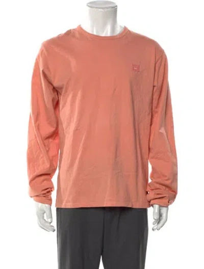 Pre-owned Acne Studios Crew Neck Long Sleeve T-shirt In Pink