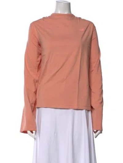 Pre-owned Acne Studios Crew Neck Long Sleeve T-shirt In Pink