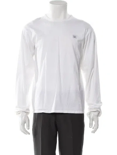Pre-owned Acne Studios Crew Neck Long Sleeve T-shirt In White